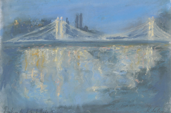 Darkness-to-Albert-Bridge-pastel-on-paper-42cm-x-29cm