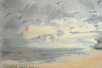 Icy-winds-early-morning-pastel-on-paper