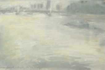 Morningbreak-silently-the-river-slips-pastel-on-paper-42cm-x-25cm